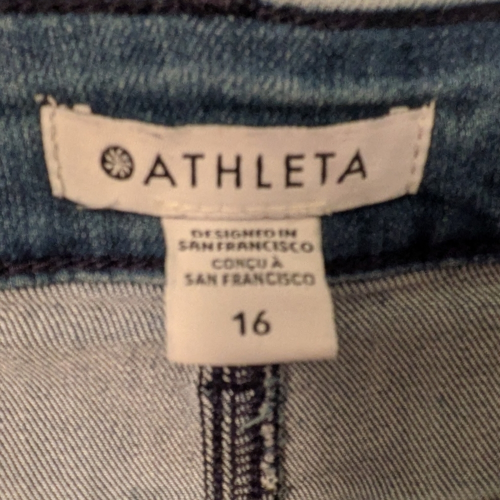 Athleta Sculptek Flare Jeans In True Blue Classic - Picture 8 of 10